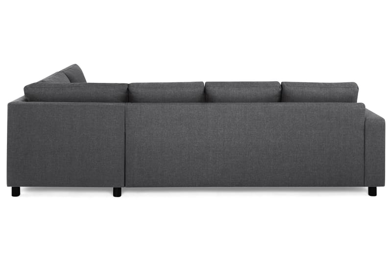 Crazy 4-personers Højrevendt L-formet Chaiselongsofa i Stof - Mørkegrå - Møbler - Sofaer - Sofa med chaiselong