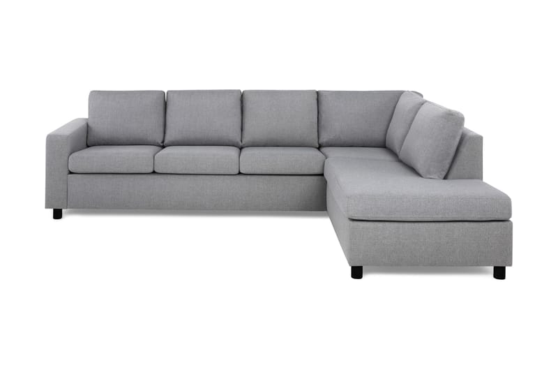 Crazy 4-personers Højrevendt L-formet Chaiselongsofa i Stof - Grå - Møbler - Sofaer - Sofa med chaiselong