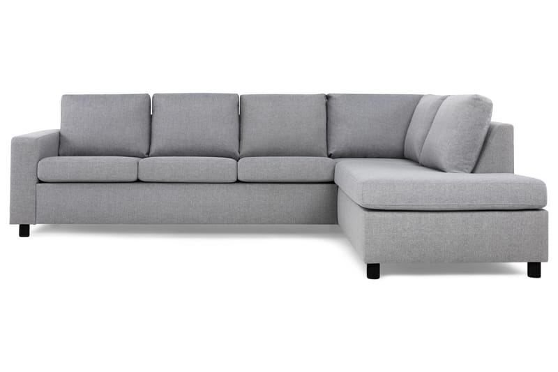 Crazy 4-personers Højrevendt L-formet Chaiselongsofa i Stof - Grå - Møbler - Sofaer - Sofa med chaiselong