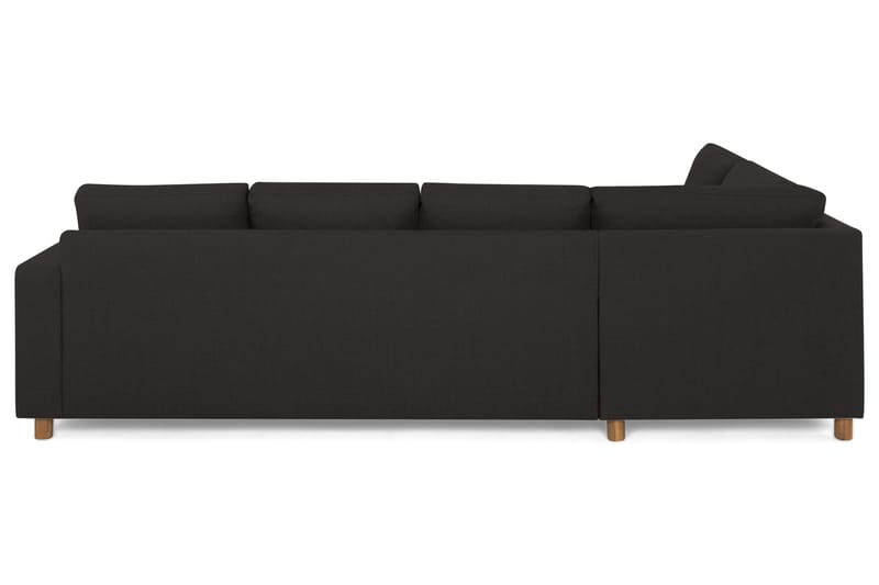 Crazy 4-personers Venstrevendt L-formet Chaiselongsofa i Stof - Antracit - Møbler - Sofaer - Sofa med chaiselong
