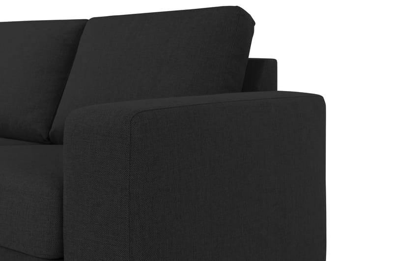 Crazy 4-personers Venstrevendt L-formet Chaiselongsofa i Stof - Antracit - Møbler - Sofaer - Sofa med chaiselong