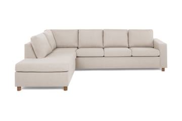 Crazy 4-personers Venstrevendt L-formet Chaiselongsofa i Stof