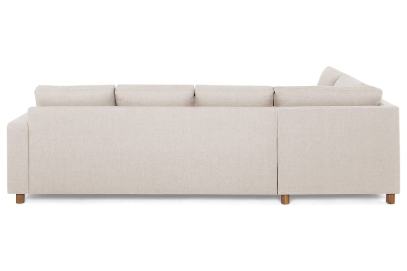 Crazy 4-personers Venstrevendt L-formet Chaiselongsofa i Stof - Beige - Møbler - Sofaer - Sofa med chaiselong
