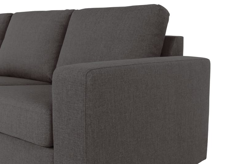 Crazy 4-personers Venstrevendt L-formet Chaiselongsofa i Stof - Mørkegrå - Møbler - Sofaer - Sofa med chaiselong