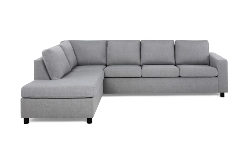 Crazy 4-personers Venstrevendt L-formet Chaiselongsofa i Stof - Grå - Møbler - Sofaer - Sofa med chaiselong