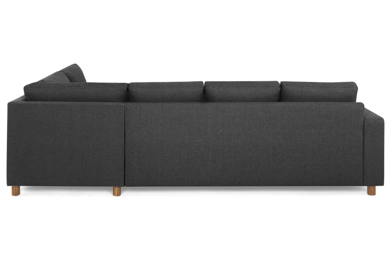 Crazy 4-personers Højrevendt L-formet Chaiselongsofa i Stof - Antracit - Møbler - Sofaer - Sofa med chaiselong