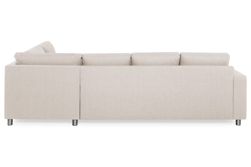 Crazy 4-personers Højrevendt L-formet Chaiselongsofa i Stof - Beige - Møbler - Sofaer - Sofa med chaiselong