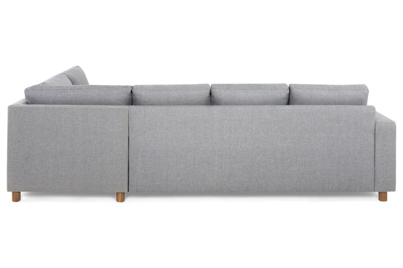Crazy 4-personers Højrevendt L-formet Chaiselongsofa i Stof - Grå - Møbler - Sofaer - Sofa med chaiselong