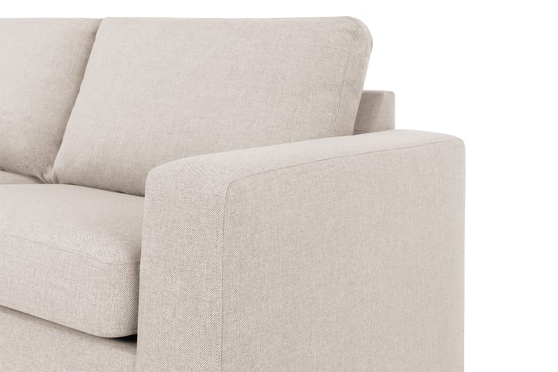 Crazy 4-personers Venstrevendt L-formet Chaiselongsofa i Stof - Beige - Møbler - Sofaer - Sofa med chaiselong