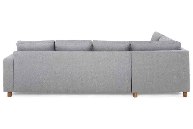 Crazy 4-personers Venstrevendt L-formet Chaiselongsofa i Stof - Grå - Møbler - Sofaer - Sofa med chaiselong
