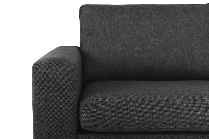 Crazy 4-personers Højrevendt L-formet Chaiselongsofa i Stof - Antracit - Møbler - Sofaer - Sofa med chaiselong