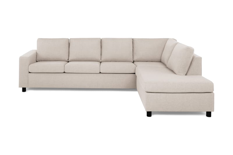 Crazy 4-personers Højrevendt L-formet Chaiselongsofa i Stof - Beige - Møbler - Sofaer - Sofa med chaiselong