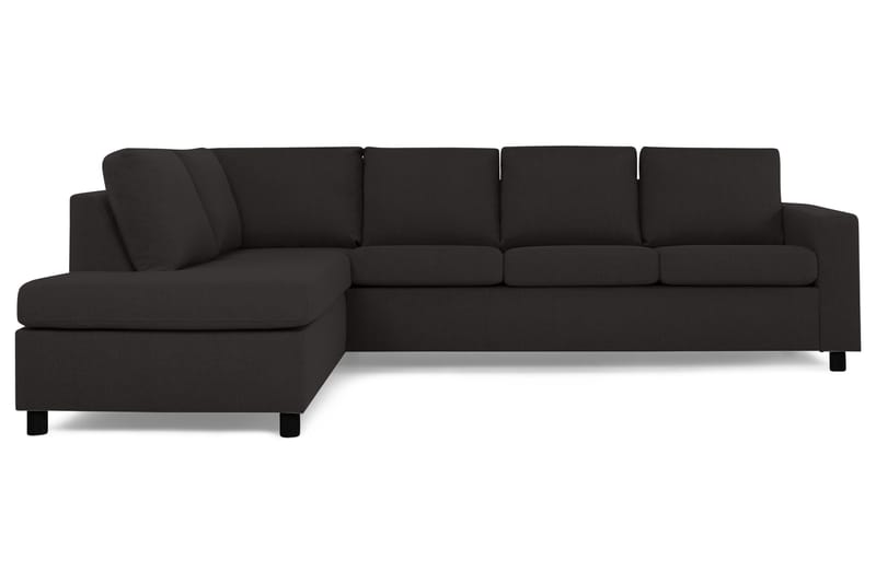 Crazy 4-personers Venstrevendt L-formet Chaiselongsofa i Stof - Antracit - Møbler - Sofaer - Sofa med chaiselong