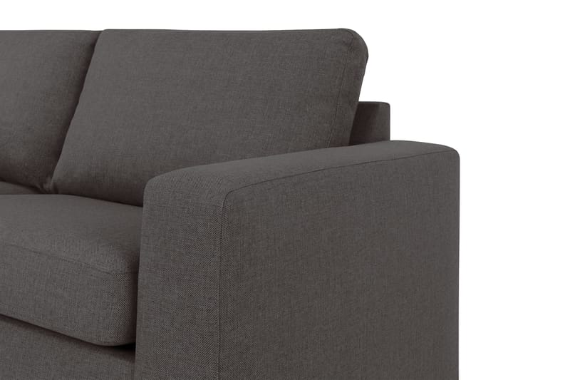 Crazy 4-personers Venstrevendt L-formet Chaiselongsofa i Stof - Mørkegrå - Møbler - Sofaer - Sofa med chaiselong