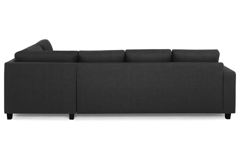 Crazy 4-personers Højrevendt L-formet Chaiselongsofa i Stof - Antracit - Møbler - Sofaer - Sofa med chaiselong