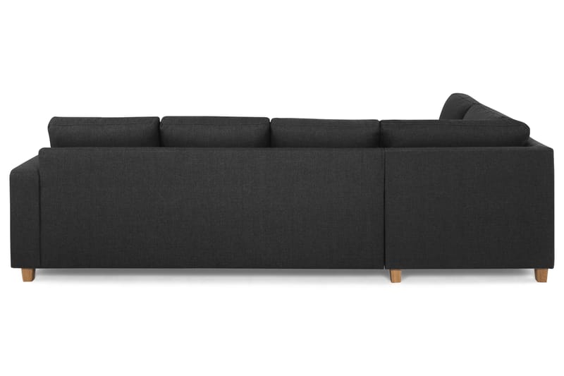Crazy 4-personers Venstrevendt L-formet Chaiselongsofa i Stof - Antracit - Møbler - Sofaer - Sofa med chaiselong