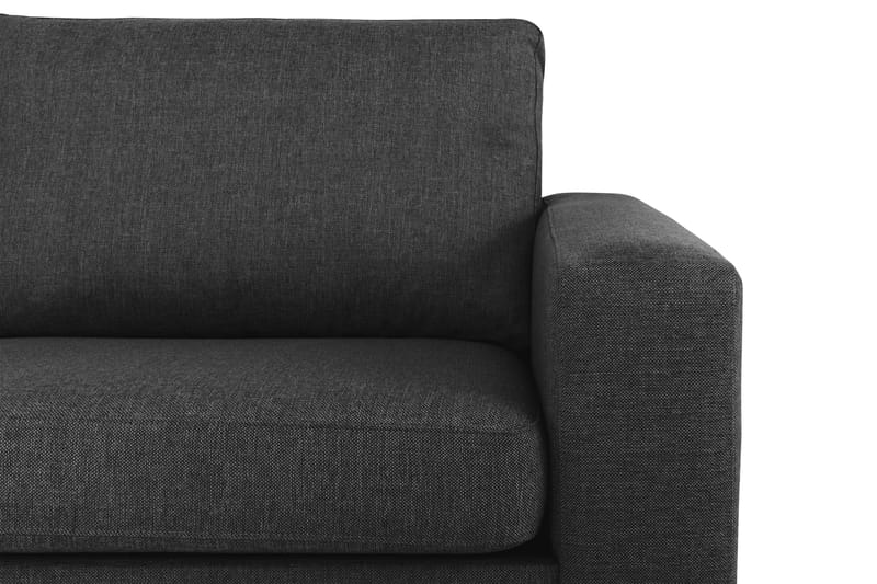 Crazy 4-personers Venstrevendt L-formet Chaiselongsofa i Stof - Antracit - Møbler - Sofaer - Sofa med chaiselong