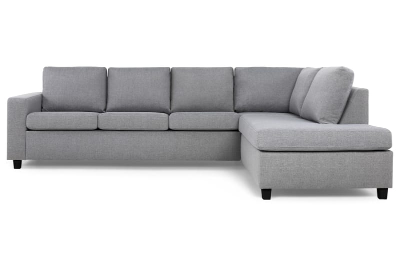 Crazy 4-personers Højrevendt L-formet Chaiselongsofa i Stof - Grå - Møbler - Sofaer - Sofa med chaiselong