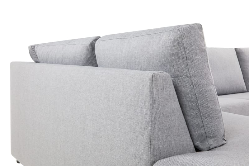 Crazy 4-personers Venstrevendt L-formet Chaiselongsofa i Stof - Grå - Møbler - Sofaer - Sofa med chaiselong