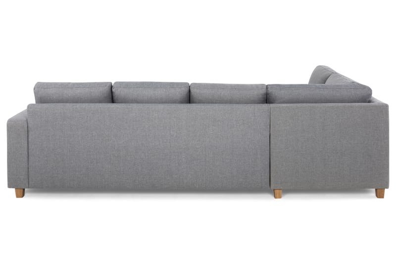 Crazy 4-personers Venstrevendt L-formet Chaiselongsofa i Stof - Grå - Møbler - Sofaer - Sofa med chaiselong