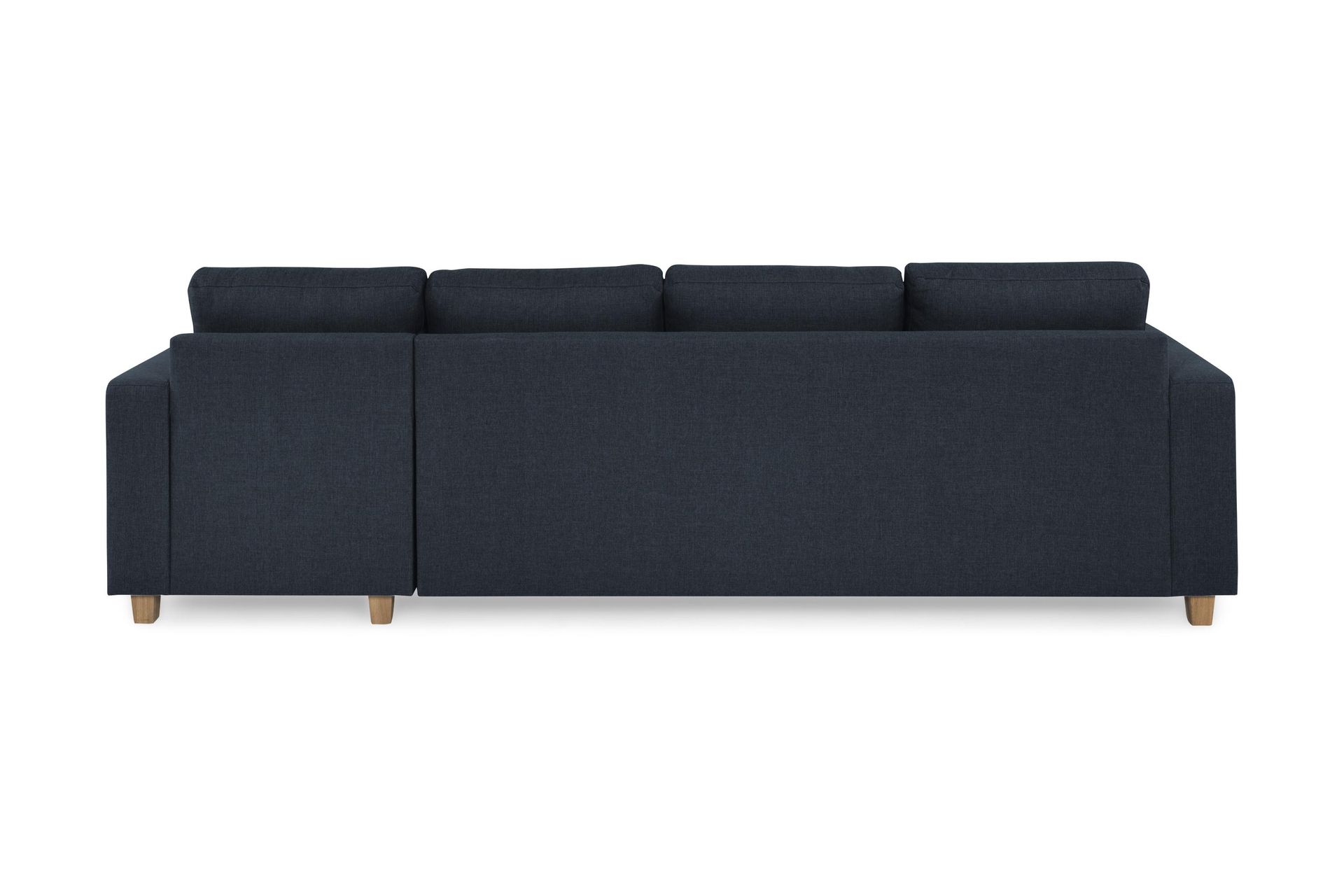 Crazy 4-personers Vendbar L-formet Chaiselongsofa i Stof - Blå - Møbler - Sofaer - Sofa med chaiselong