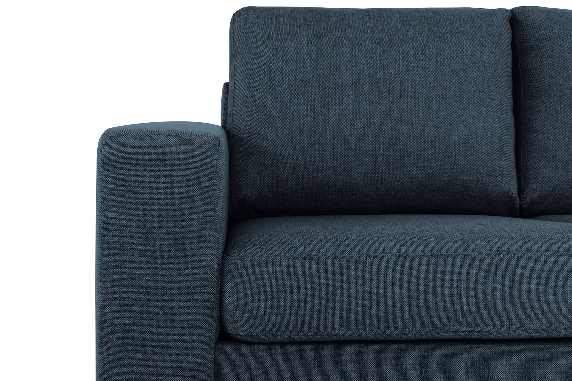 Crazy 4-personers Vendbar L-formet Chaiselongsofa i Stof - Blå - Møbler - Sofaer - Sofa med chaiselong