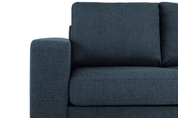 Crazy 4-personers Vendbar L-formet Chaiselongsofa i Stof - Blå - Møbler - Sofaer - Sofa med chaiselong