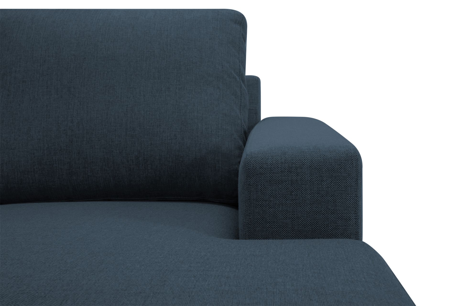 Crazy 4-personers Vendbar L-formet Chaiselongsofa i Stof - Blå - Møbler - Sofaer - Sofa med chaiselong