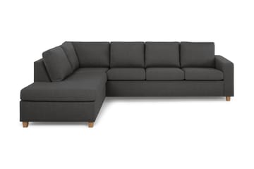 Crazy 4-personers Venstrevendt L-formet Chaiselongsofa i Stof