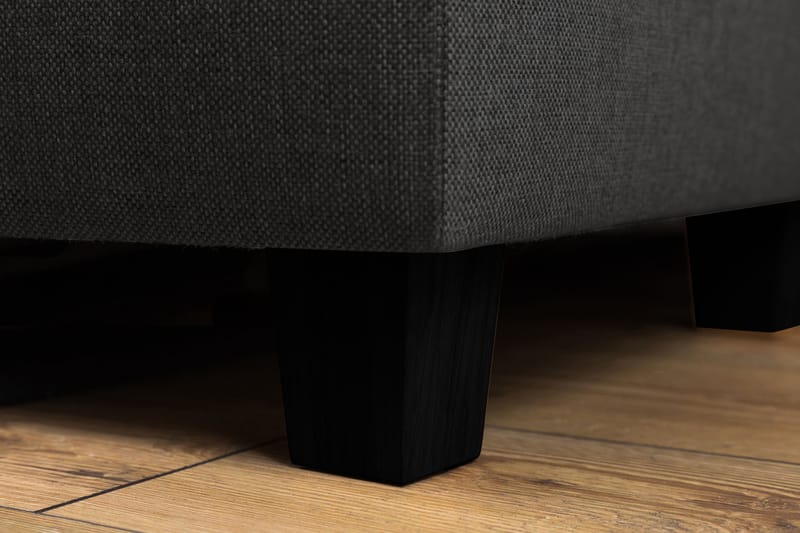 Crazy 4-personers Venstrevendt L-formet Chaiselongsofa i Stof - Mørkegrå - Møbler - Sofaer - Sofa med chaiselong