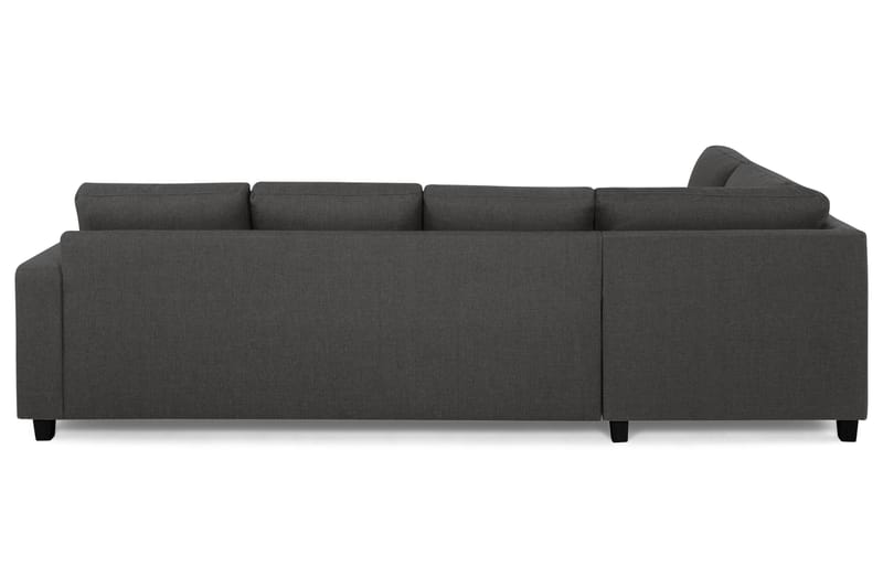 Crazy 4-personers Venstrevendt L-formet Chaiselongsofa i Stof - Mørkegrå - Møbler - Sofaer - Sofa med chaiselong