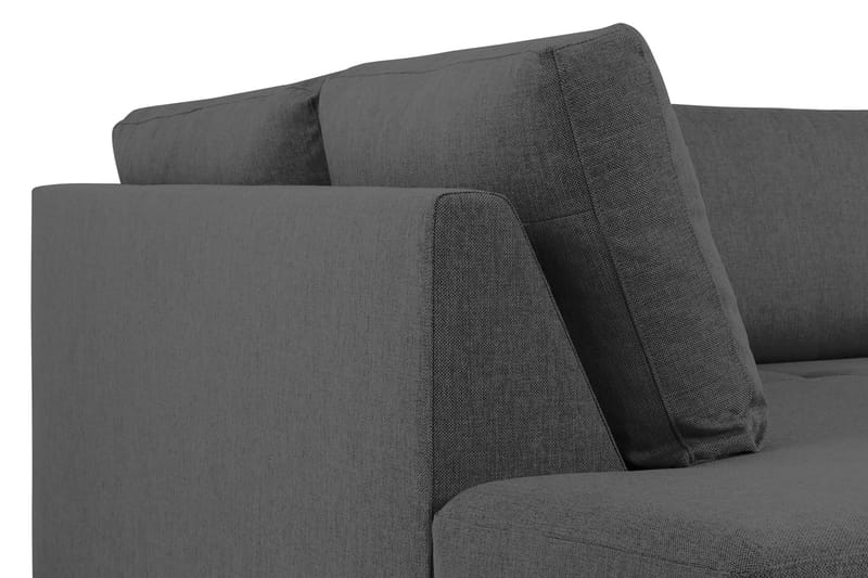 Crazy 4-personers Venstrevendt L-formet Chaiselongsofa i Stof - Mørkegrå - Møbler - Sofaer - Sofa med chaiselong