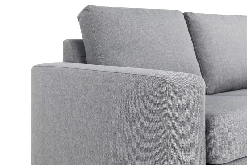 Crazy 4-personers Vendbar L-formet Chaiselongsofa i Stof - Grå - Møbler - Sofaer - Sofa med chaiselong - 4 personers sofa med chaiselong