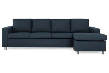Crazy 4-personers Vendbar L-formet Chaiselongsofa i Stof - Mørkeblå - Møbler - Sofaer - Sofa med chaiselong