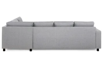 Crazy 4-personers Højrevendt L-formet Chaiselongsofa i Stof - Grå - Møbler - Sofaer - Sofa med chaiselong