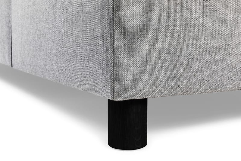 Crazy 4-personers Vendbar L-formet Chaiselongsofa i Stof - Grå - Møbler - Sofaer - Sofa med chaiselong