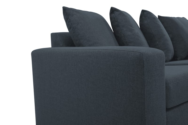 Crazy 4-personers Højrevendt L-formet Chaiselongsofa i Stof inkl. Kuvertpuder - Blå - Møbler - Sofaer - Sofa med chaiselong