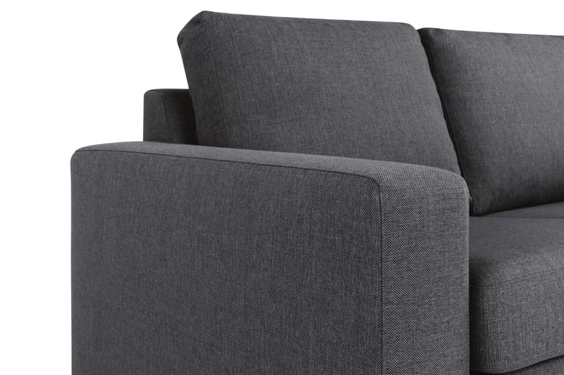 Crazy 4-personers Vendbar L-formet Chaiselongsofa i Stof - Mørkegrå - Møbler - Sofaer - Sofa med chaiselong