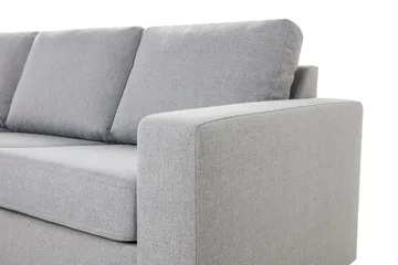 Crazy 4-personers Vendbar L-formet Chaiselongsofa i Stof - Grå - Møbler - Sofaer - Sofa med chaiselong