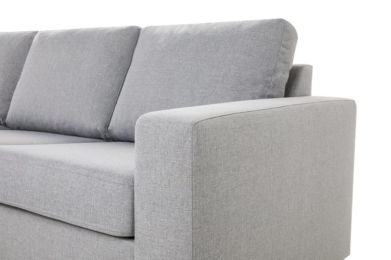 Crazy 4-personers Vendbar L-formet Chaiselongsofa i Stof - Grå - Møbler - Sofaer - Sofa med chaiselong - 4 personers sofa med chaiselong