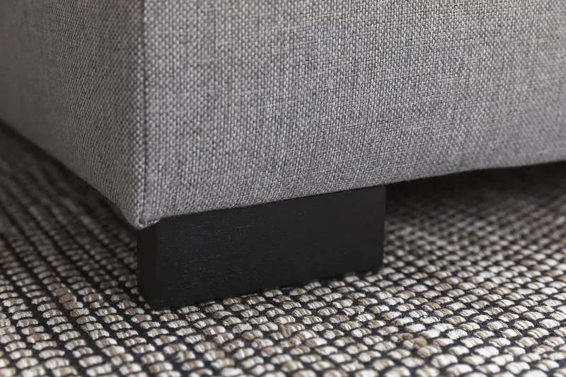 Crazy 4-personers Vendbar L-formet Chaiselongsofa i Stof - Grå - Møbler - Sofaer - Sofa med chaiselong - 4 personers sofa med chaiselong