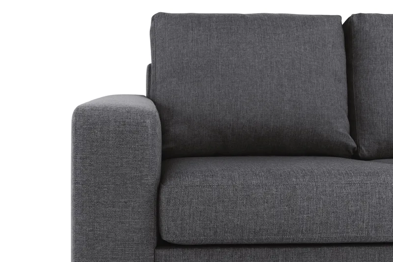 Crazy 4-personers Vendbar L-formet Chaiselongsofa i Stof - Mørkegrå - Møbler - Sofaer - Sofa med chaiselong - 4 personers sofa med chaiselong