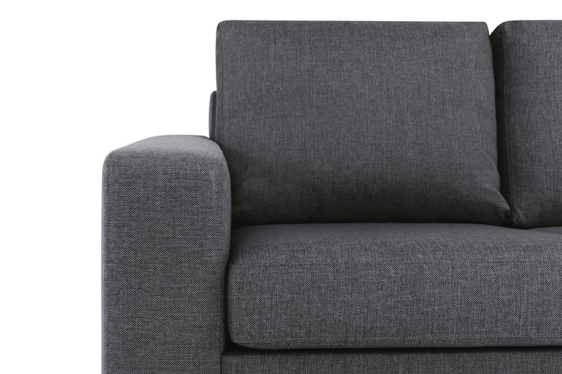 Crazy 4-personers Vendbar L-formet Chaiselongsofa i Stof - Mørkegrå - Møbler - Sofaer - Sofa med chaiselong - 4 personers sofa med chaiselong