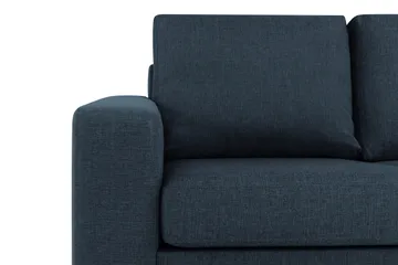 Crazy 4-personers Vendbar L-formet Chaiselongsofa i Stof - Mørkeblå - Møbler - Sofaer - Sofa med chaiselong
