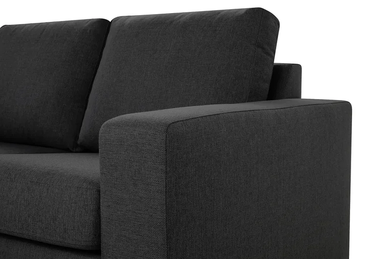 Crazy 4-personers Vendbar L-formet Chaiselongsofa i Stof - Mørkegrå - Møbler - Sofaer - Sofa med chaiselong - 4 personers sofa med chaiselong