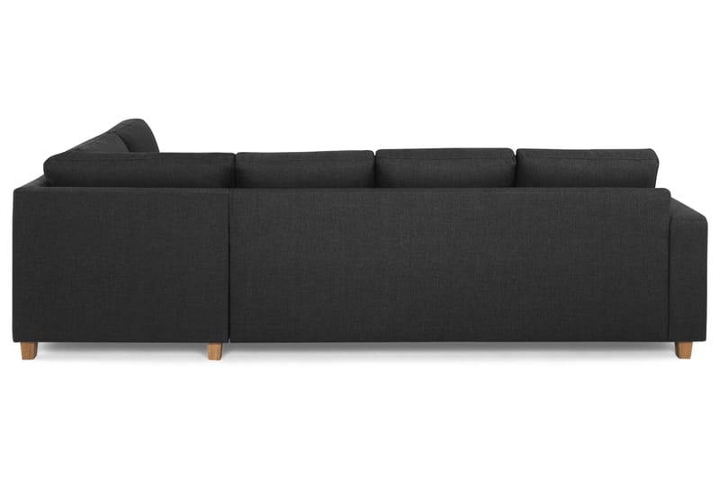 Crazy 4-personers Højrevendt L-formet Chaiselongsofa i Stof - Antracit - Møbler - Sofaer - Sofa med chaiselong - 3 personers sofa med chaiselong