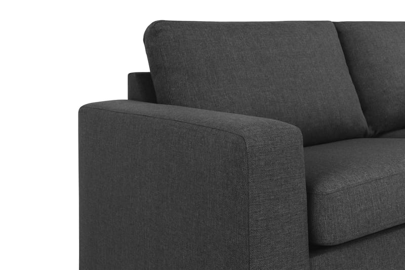 Crazy 4-personers Højrevendt L-formet Chaiselongsofa i Stof - Antracit - Møbler - Sofaer - Sofa med chaiselong