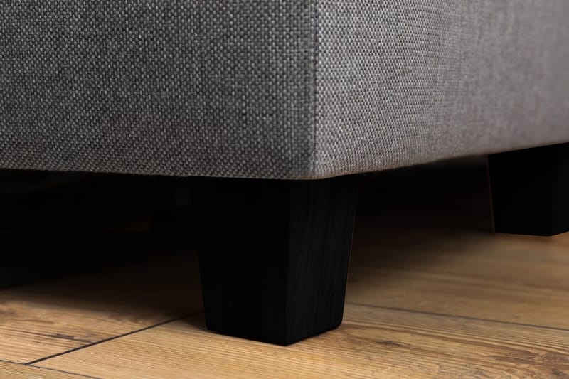 Crazy 4-personers Venstrevendt L-formet Chaiselongsofa i Stof - Grå - Møbler - Sofaer - Sofa med chaiselong - 3 personers sofa med chaiselong