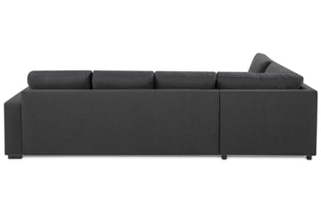 Crazy 4-personers Venstrevendt L-formet Chaiselongsofa i Stof - Mørkegrå - Møbler - Sofaer - Sofa med chaiselong
