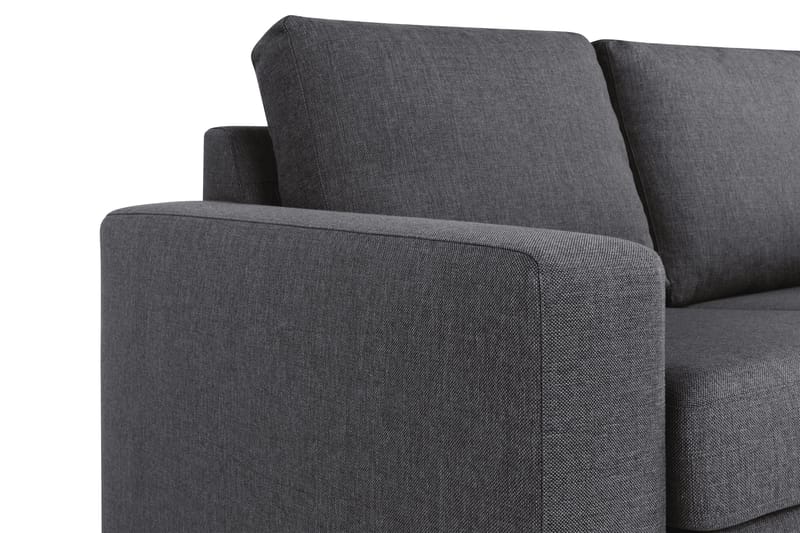 Crazy 4-personers Vendbar L-formet Chaiselongsofa i Stof - Mørkegrå - Møbler - Sofaer - Sofa med chaiselong - 4 personers sofa med chaiselong